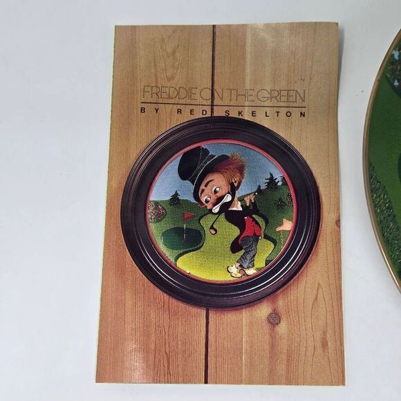 RED SKELTON COLLECTION COLLECTOR PLATE FREDDIE ON THE GREEN 1578/10000 IN BOX - Picture 3 of 5
